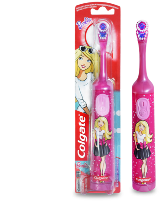 Colgate Battery Toothbrush Barbie 1ea