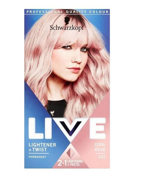 Live Lightener Plus Twist Permanent Colour 101 Cool Rose
