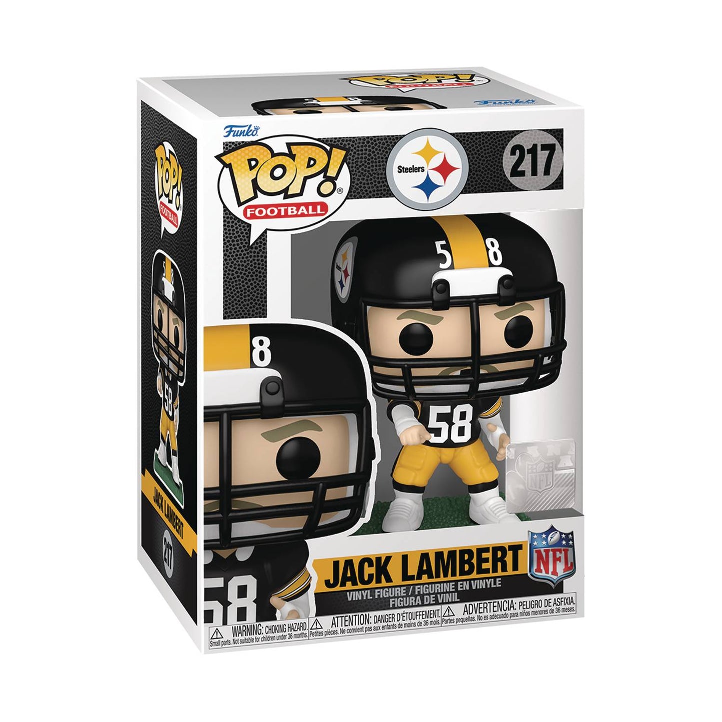 Pop Nfl Legends Steelers Jack Lambert Vinyl Figure