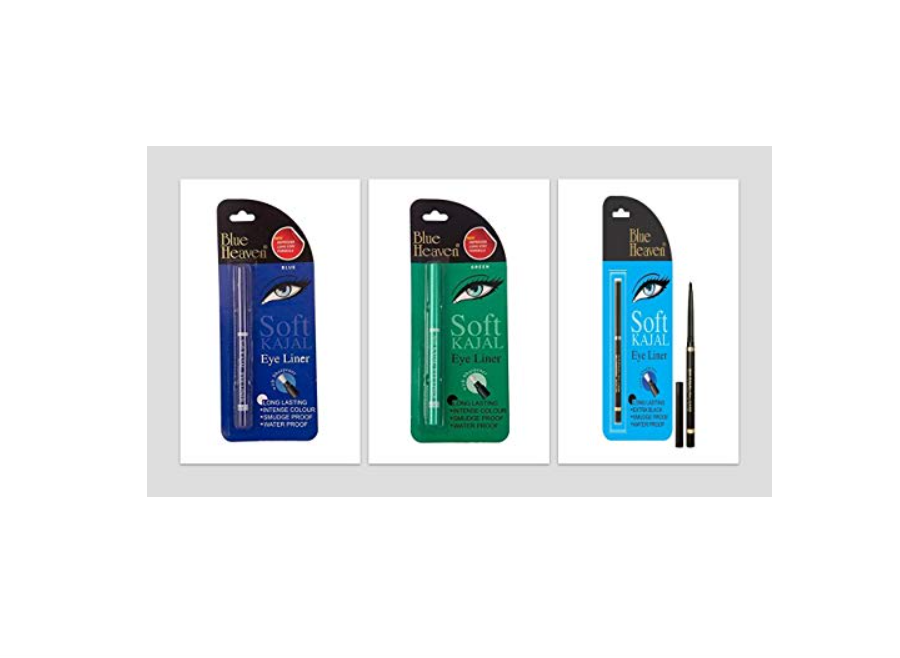 Blue Heaven Soft Kajal Pencil Eyeliner  Combo - 0.31 gms Each