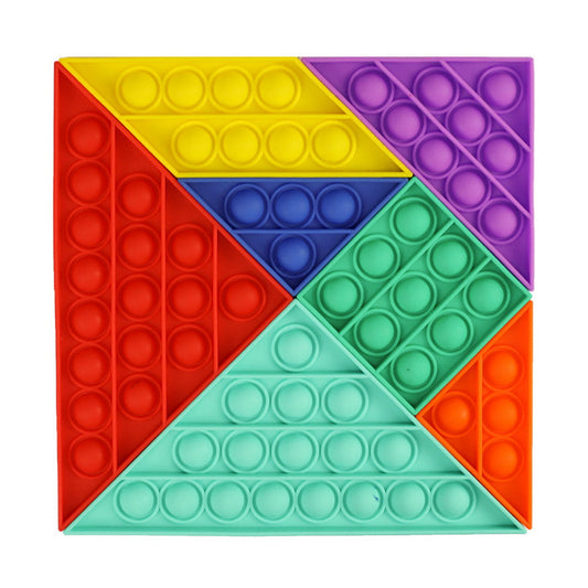 7pc Tangram Bubble Popper Fidget Toy