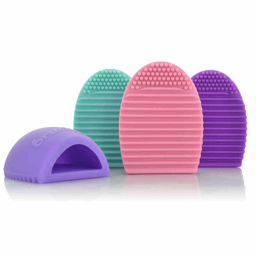 4 pcs. Makeup Brush Cleaner Mat Silicone Cosmetic Cleaning Pad