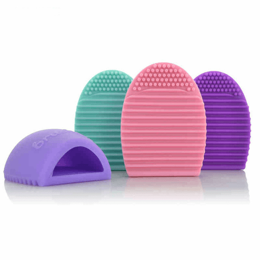 4 pcs. Makeup Brush Cleaner Mat Silicone Cosmetic Cleaning Pad