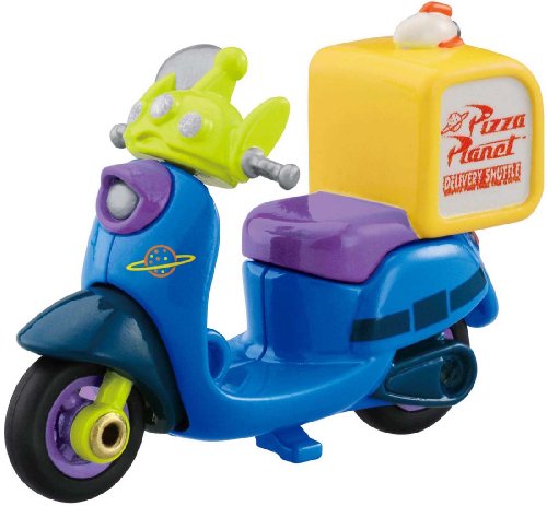 Takara Tomy Tomica Disney Motors Dm-02 Pizza Planet Alien Mini Motorbike F/s