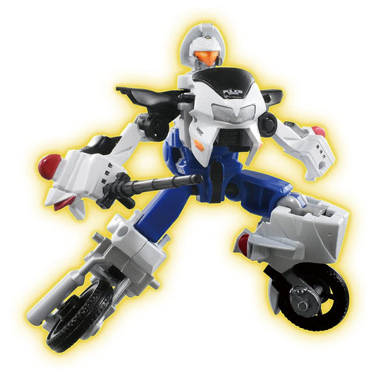 TAKARA TOMY Tomica Job Labor Jb06 Police Braver Honda Vfr White Motorcycle