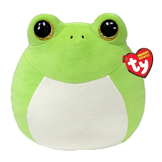 Ty Squishy Beanie Snapper Green Frog 14 Inches