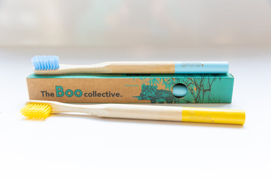 BAMBOO ADULTS TOOTHBRUSH (4 PK) YELLOW