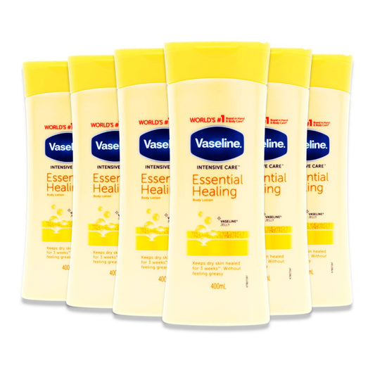 Vaseline Intensive Care Body Lotion, Essential Healing- 400ml / 13.5 OZ - 6 Pack