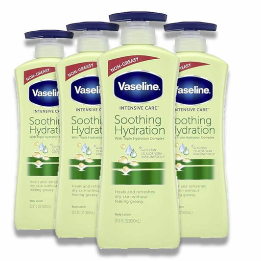 Vaseline - Lotion Intensive Care, Soothing Hydration - 20.3 Oz - 4 Pack