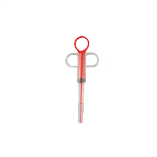 Tablet Pill Gun Piller Push Dispenser Red