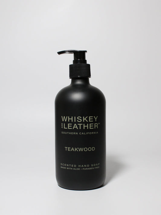 Teakwood Whiskey and Leather Liquid Hand Soap