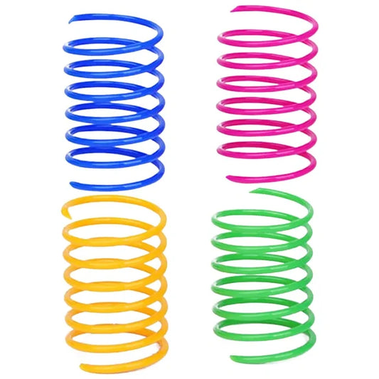4pcs Funny Pet Toy Spring 4pcs S