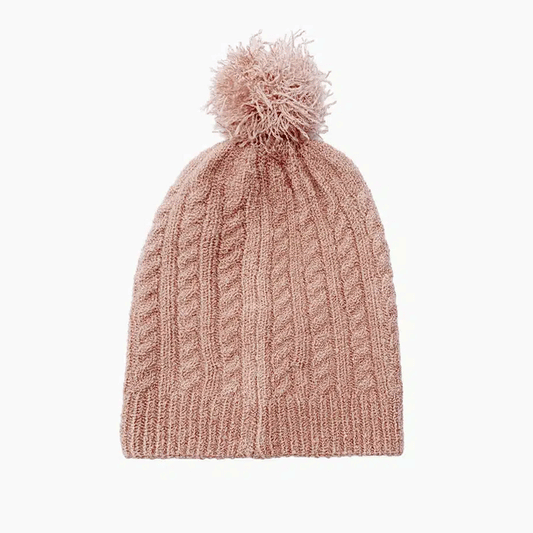 Barry Knit Hat | Tea Pink