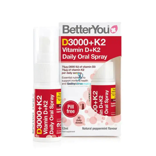 Better You D3000+K2 Daily Oral Spray