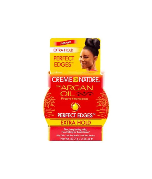 Creme Of Nature Argan Oil Perfect Edges Jar 2.25oz Extra Hold