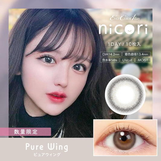 EverColor 1 Day Nicori Pure Wing Contact Lenses 10 Pack