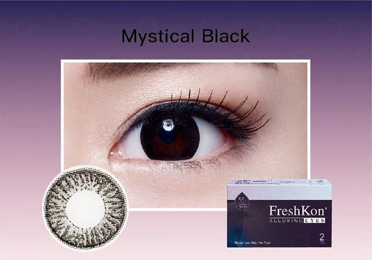 FreshKon Alluring Eyes Mystical Black Monthly 2 Pack
