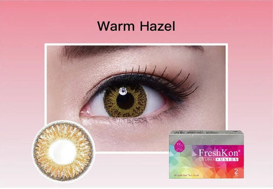 FreshKon Colors Fusion Dazzlers Warm Hazel Monthly 2 Pack