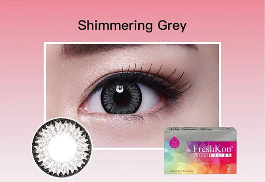 FreshKon Colors Fusion Sparklers Shimmering Gray Monthly 2 Pack