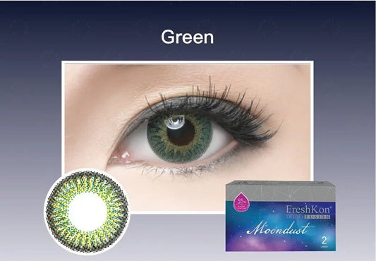 FreshKon Moondust Green Monthly Contact Lenses 2 Pack
