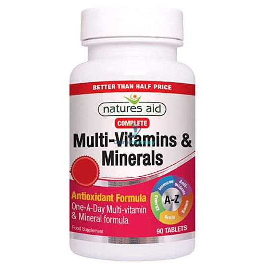 Natures Aid Complete Multi-Vitamins & Minerals - 90 Pack