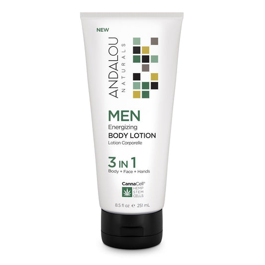 Andalou Naturals - Men's Energizing Body Lotion 3-in-1, 251mL