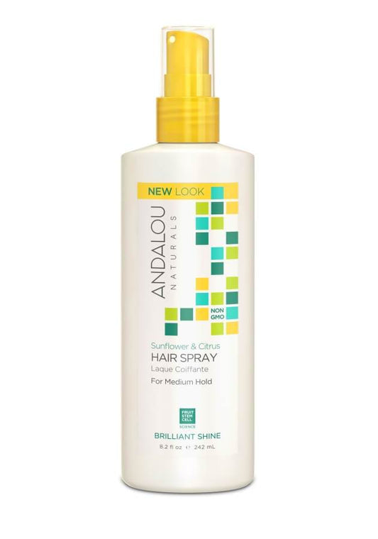 Andalou Naturals - Sunflower Citrus Brilliant Shine Hairspray, 242ml