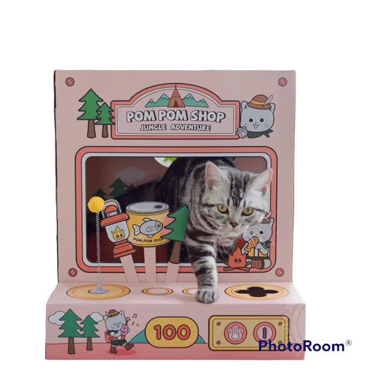 Pom Pom Shop - Cat Scratcher House Pink